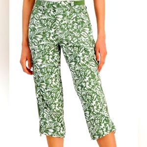 Style & Co Printed Bungee Capri Pants